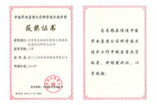 三维丝与华电新乡电厂合作项目荣获中国华电集团公司科技